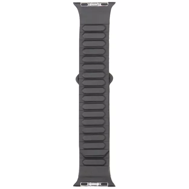 Audi Logo Synthetic Leather Magnetic Ring Strap for Apple Watch 40/41/42 mm - Black 1