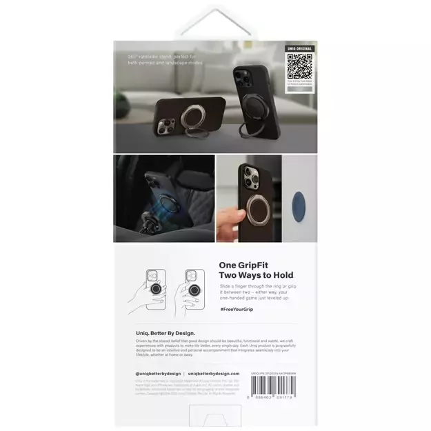 Uniq Keva Air Magclick Charging GripFit Case for iPhone 16 Pro - Brown 6