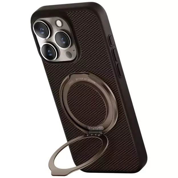 Uniq Keva Air Magclick Charging GripFit Case for iPhone 16 Pro - Brown 1