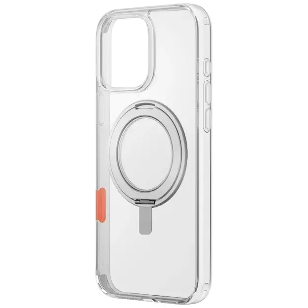 Uniq Swivix 360 Rotating Kickstand Case for iPhone 16 Pro Max - Clear 2