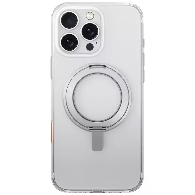 Uniq Swivix 360 Rotating Kickstand Case for iPhone 16 Pro Max - Clear 1