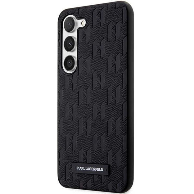 Karl Lagerfeld KLHCS23SSAKLHPK S23 S911 hardcase black/black Saffiano Mono Metal Logo 1