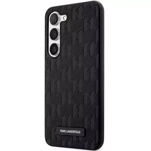 Karl Lagerfeld KLHCS23SSAKLHPK S23 S911 hardcase black/black Saffiano Mono Metal Logo 8