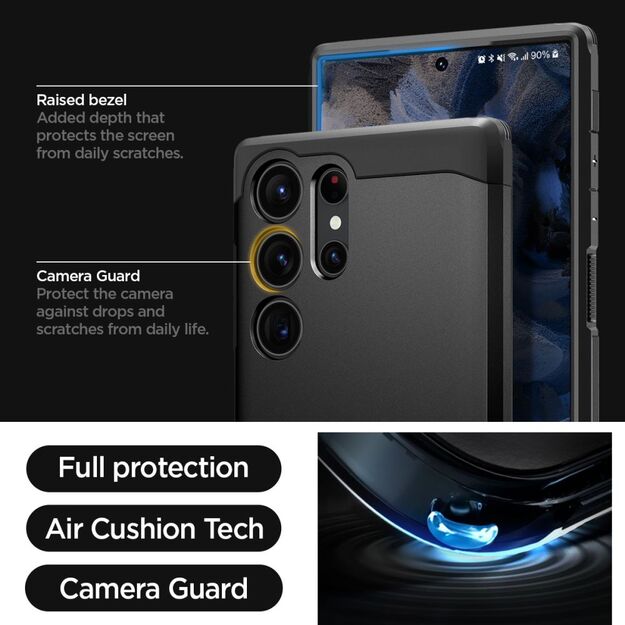 Spigen Tough Armor Case for Samsung Galaxy S23 Ultra - Black 61