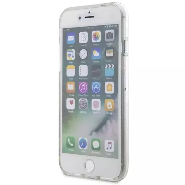 Karl Lagerfeld KLHCI8HNKCTGT iPhone 7/8/ SE 2020 / SE 2022 transparent hardcase Gliter Karl&amp Choupette 6