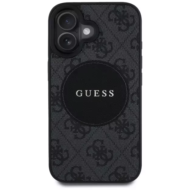 Guess 4G Circle Classic Logo MagSafe case for iPhone 16 - black 9