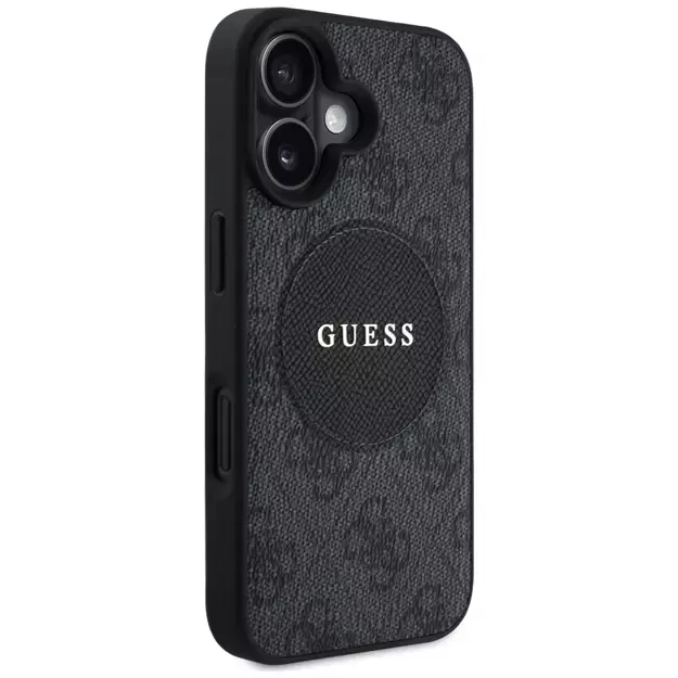 Guess 4G Circle Classic Logo MagSafe case for iPhone 16 - black 10