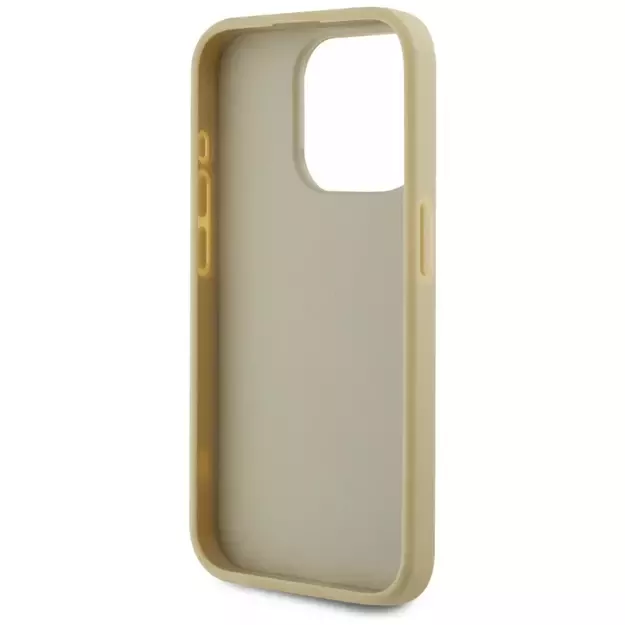 Karl Lagerfeld Wrinkled Metal Signature iPhone 15 Pro Case - Gold 6