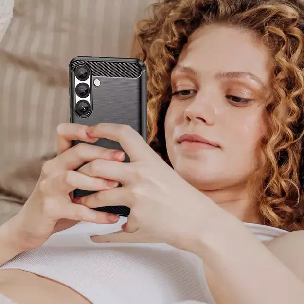 Carbon Case Flexible Silicone for Nothing Phone (3a) - Black 7