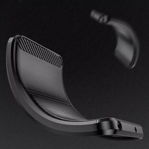 Carbon Case Flexible Silicone for Nothing Phone (3a) - Black 4