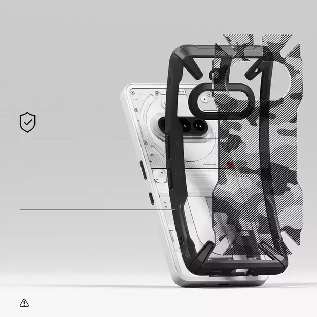 Ringke Fusion X Case for Nothing Phone 3A - Clear Grey 9