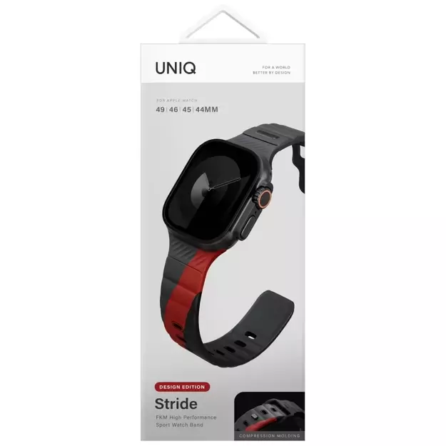 Uniq Stride De Rubber Strap for Apple Watch 44 / 45 / 46 / 49 mm - Gray 3