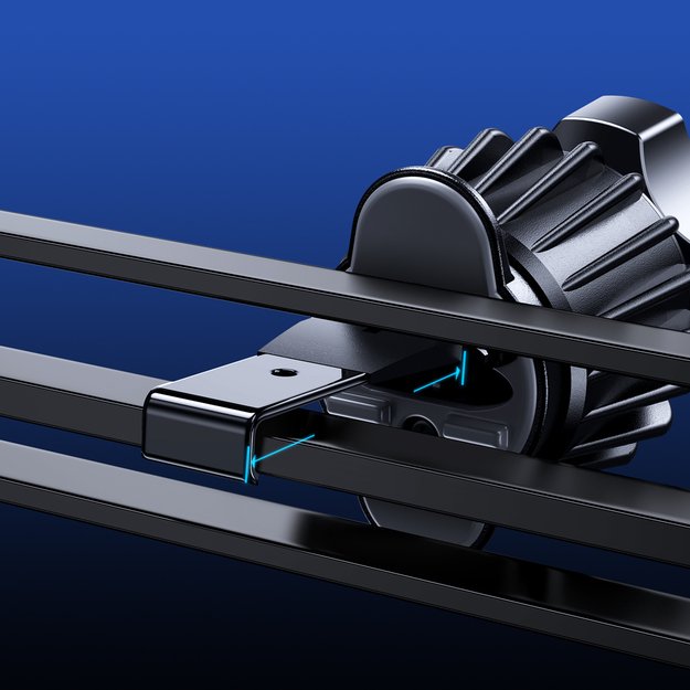 Joyroom car phone holder with 15W Qi inductive charger (MagSafe compatible) for air vent, silver (JR-ZS291) 4