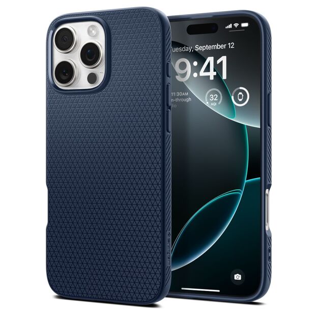 Spigen Liquid Air Case for iPhone 16 Pro Max - Blue