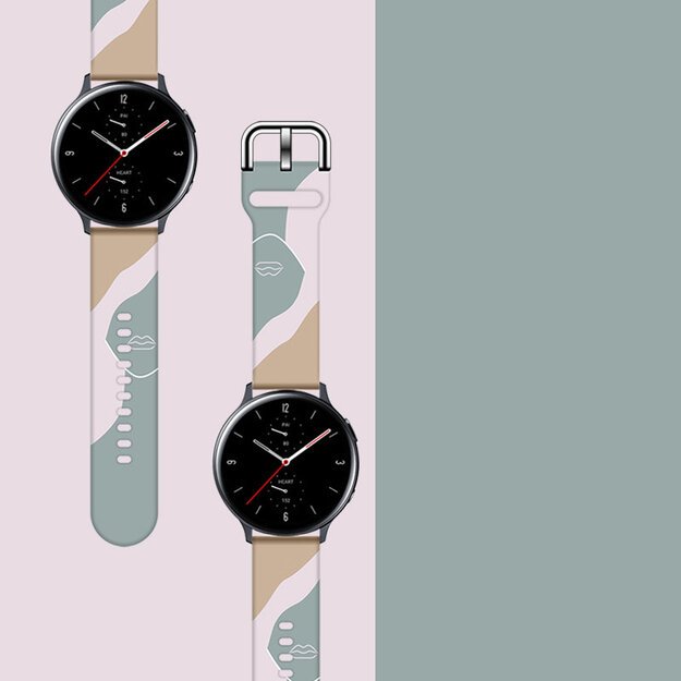 Strap Moro for Samsung Galaxy Watch 40 / 41 / 42 / 43 / 44 mm silicone bracelet watch band - pattern 17 2