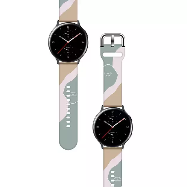 Strap Moro for Samsung Galaxy Watch 40 / 41 / 42 / 43 / 44 mm silicone bracelet watch band - pattern 17 1