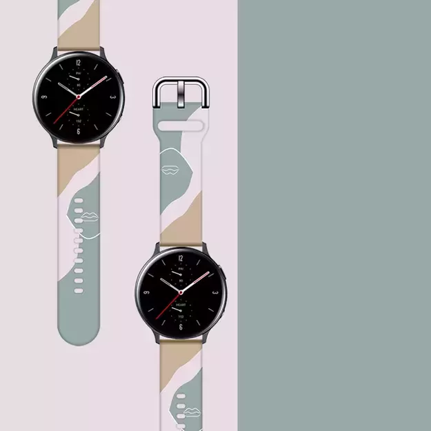 Strap Moro for Samsung Galaxy Watch 40 / 41 / 42 / 43 / 44 mm silicone bracelet watch band - pattern 17 2