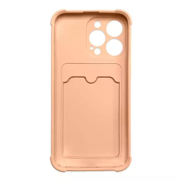 Card Armor Case Pouch Cover for iPhone 11 Pro Card Wallet Silicone Armor Air Bag Cover Pink 10