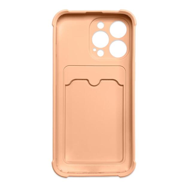 Card Armor Case Pouch Cover for iPhone 11 Pro Card Wallet Silicone Armor Air Bag Cover Pink 1
