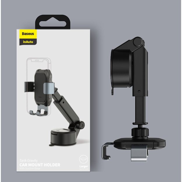 Baseus telescopic gravity car holder for the windshield black (SUYL-TK01) 23