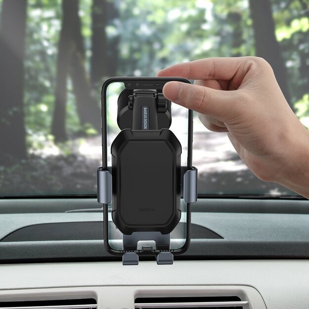 Baseus telescopic gravity car holder for the windshield black (SUYL-TK01) 10