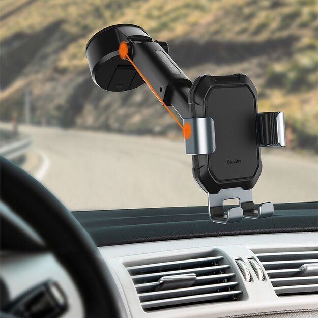 Baseus telescopic gravity car holder for the windshield black (SUYL-TK01) 17