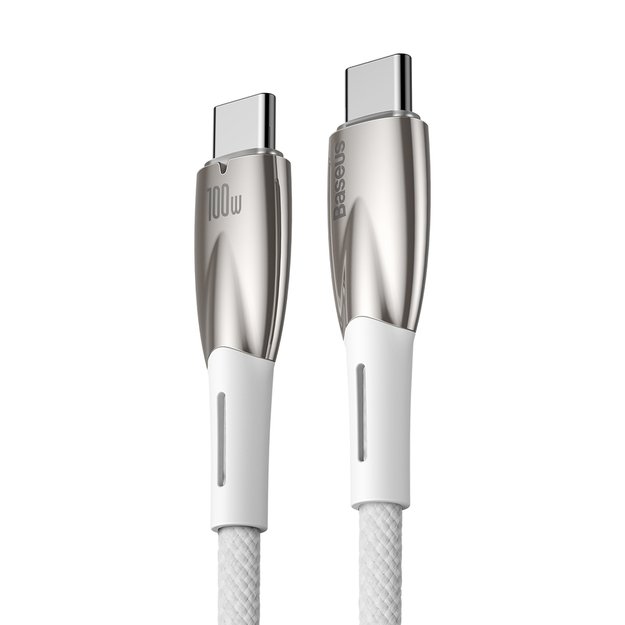 Baseus CADH000802 USB-C - USB-C PD cable 100W 5A 480Mb/s 2m - white 2
