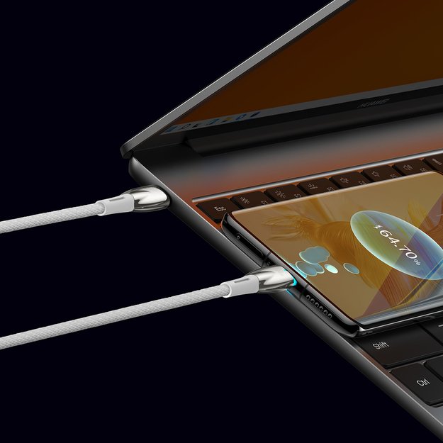 Baseus CADH000802 USB-C - USB-C PD cable 100W 5A 480Mb/s 2m - white 9