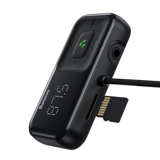 Wireless Bluetooth FM transmitter with charger Baseus S-16 (Overseas edition) - black 1