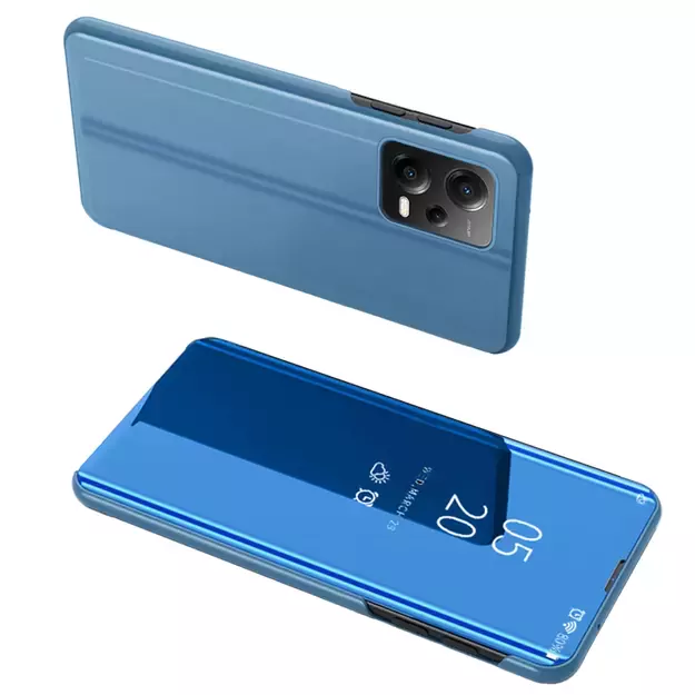 Clear View Case for Xiaomi Redmi Note 12 5G / Poco X5 5G cover with flip cover blue