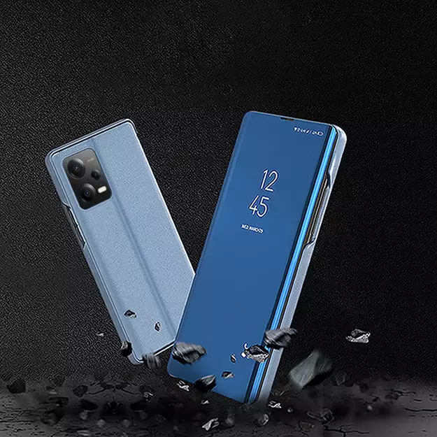 Clear View Case for Xiaomi Redmi Note 12 5G / Poco X5 5G cover with flip cover blue 7