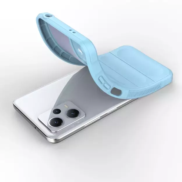 Magic Shield Case Cover for Xiaomi Redmi Note 12 5G / Poco X5 5G Flexible Armor Cover Light Blue 22