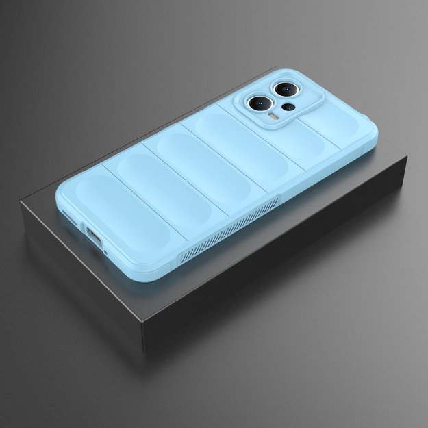 Magic Shield Case Cover for Xiaomi Redmi Note 12 5G / Poco X5 5G Flexible Armor Cover Light Blue 6