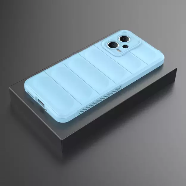 Magic Shield Case Cover for Xiaomi Redmi Note 12 5G / Poco X5 5G Flexible Armor Cover Light Blue 34