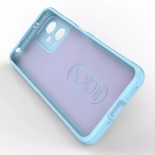 Magic Shield Case Cover for Xiaomi Redmi Note 12 5G / Poco X5 5G Flexible Armor Cover Light Blue 19