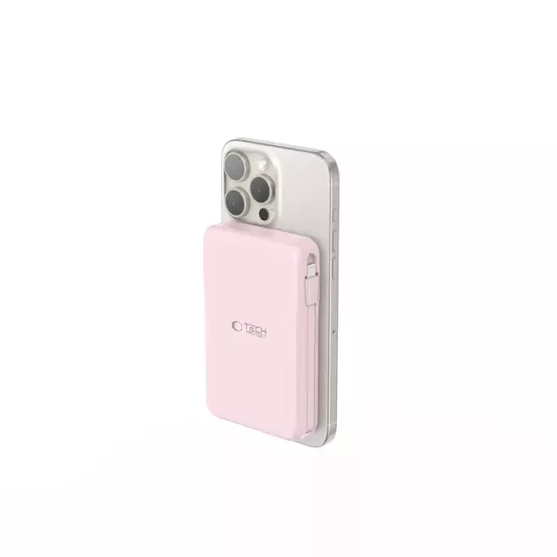 Powerbank Tech-Protect PB31 LifeMag MagSafe 10000 mAh - pink 3