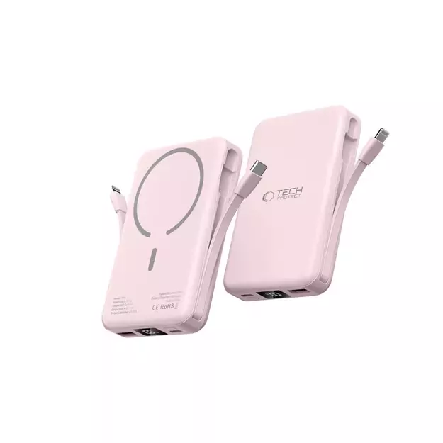 Powerbank Tech-Protect PB31 LifeMag MagSafe 10000 mAh - pink 5