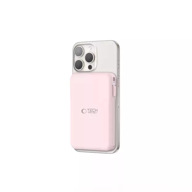 Powerbank Tech-Protect PB31 LifeMag MagSafe 10000 mAh - pink 2