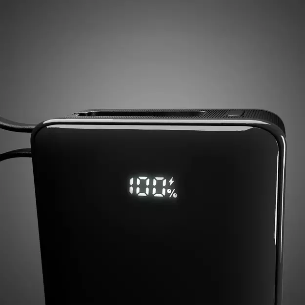 Powerbank SBS 20000 mAh 20W with built-in USB-C cable and digital display - black 7