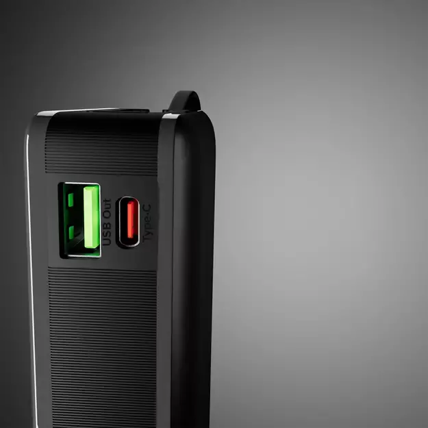 Powerbank SBS 20000 mAh 20W with built-in USB-C cable and digital display - black 6
