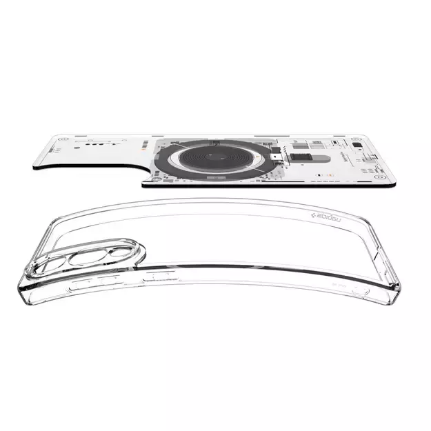 Spigen Ultra Hybrid Mag Case with MagSafe for Samsung Galaxy S25 Edge with Print - Transparent 5