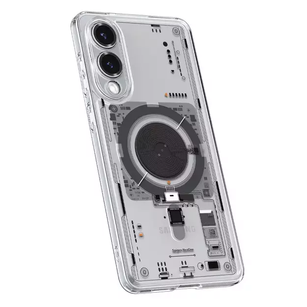 Spigen Ultra Hybrid Mag Case with MagSafe for Samsung Galaxy S25 Edge with Print - Transparent 6