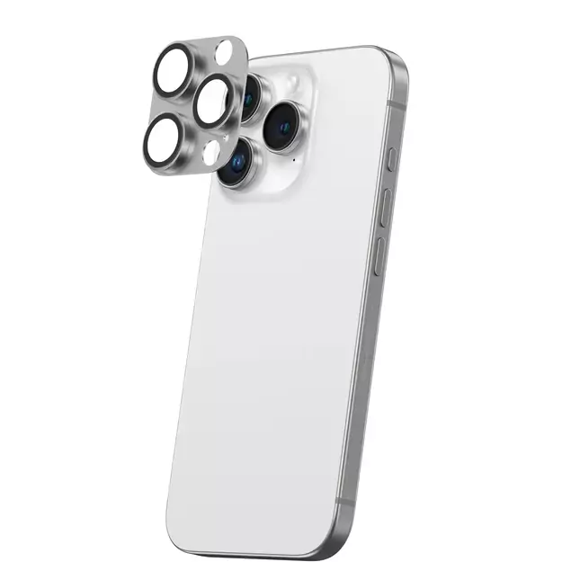 AmazingThing Aviation-Grade Alloy Tempered Glass Lens for iPhone 16 Pro / 16 Pro Max Camera Lens - Gray 6