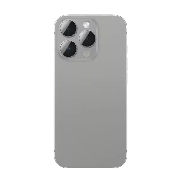 AmazingThing Aviation-Grade Alloy Tempered Glass Lens for iPhone 16 Pro / 16 Pro Max Camera Lens - Gray 4
