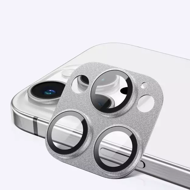AmazingThing Aviation-Grade Alloy Tempered Glass Lens for iPhone 16 Pro / 16 Pro Max Camera Lens - Gray 10