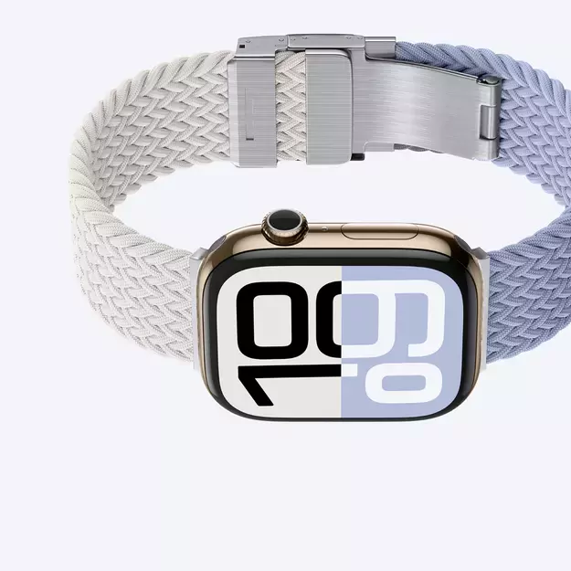 Set of 2 AmazingThing Blend Band for Apple Watch 45/46/49mm - Space Blue/Stellar 12