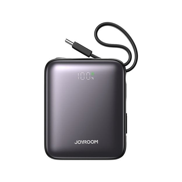 Joyroom JR-PBF27 10000mAh 22.5W Powerbank with Built-in USB-C and Lightning Cables - Black 1