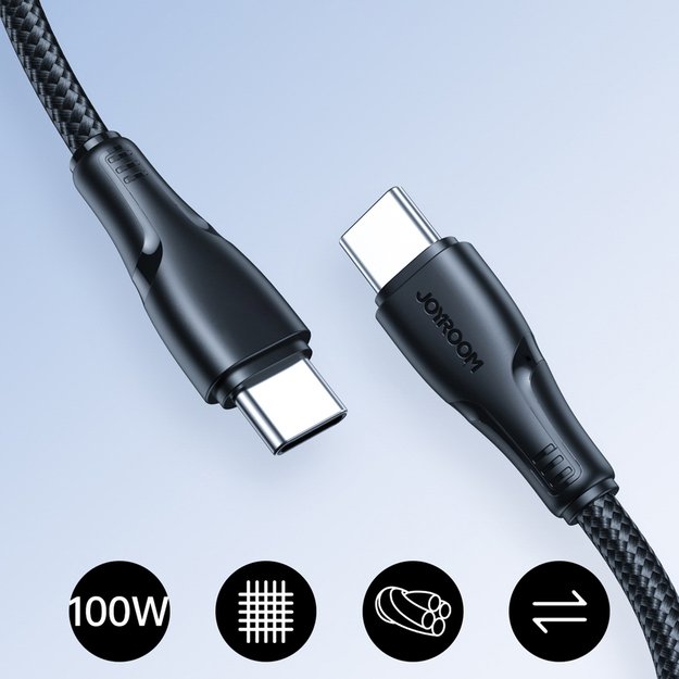 Kabel Joyroom S-A11 Surpass 60W USB-C - USB-C 0,25m - czarny 1