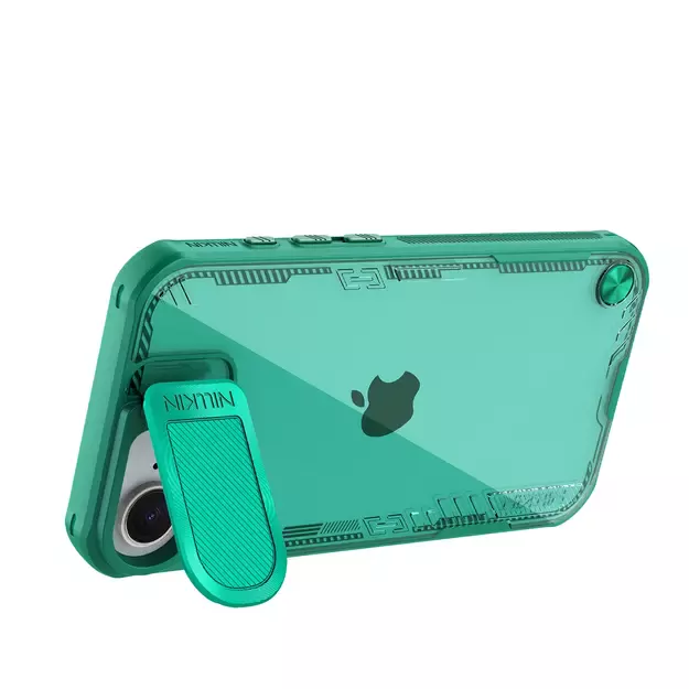 Nillkin Iceblade Prop Case with Lens Cover and Stand for iPhone 16e - Green 4