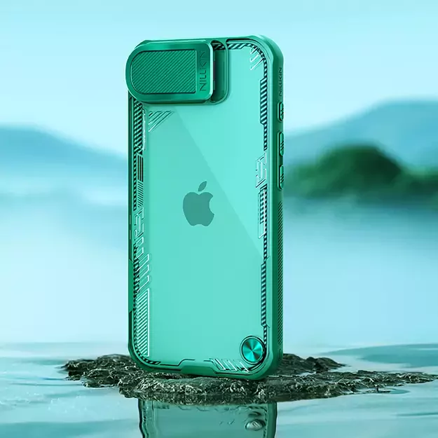 Nillkin Iceblade Prop Case with Lens Cover and Stand for iPhone 16e - Green 5